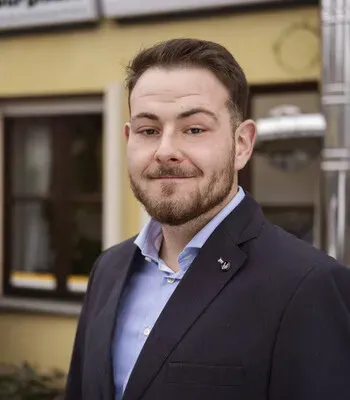 Porträt von Ruben Herzog (Mecklenburgische Versicherung) Porträt von Ruben Herzog (Mecklenburgische Versicherung)